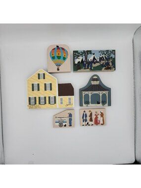 The Cats Meow Series Wooden Shelf Sitters Hand painted Collectibles